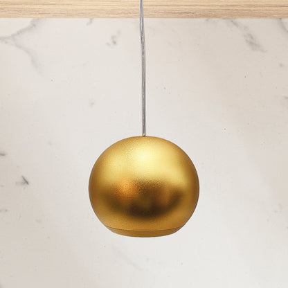 APLIQUE COLGANTE DORADO DE TECHO TIPO BOLA LH-3528