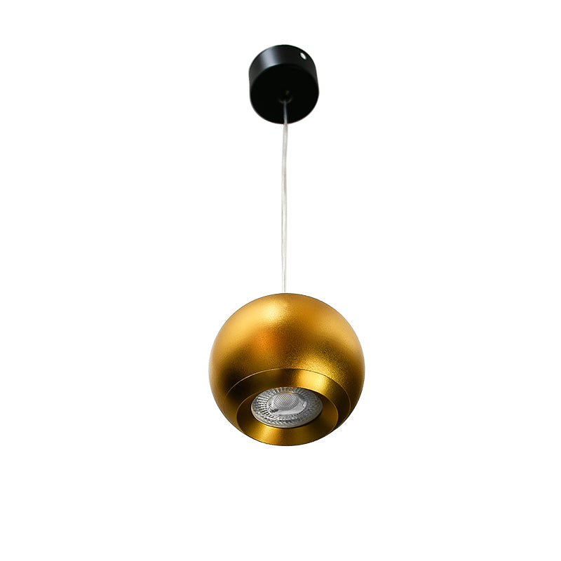 APLIQUE COLGANTE DORADO DE TECHO TIPO BOLA LH-3528