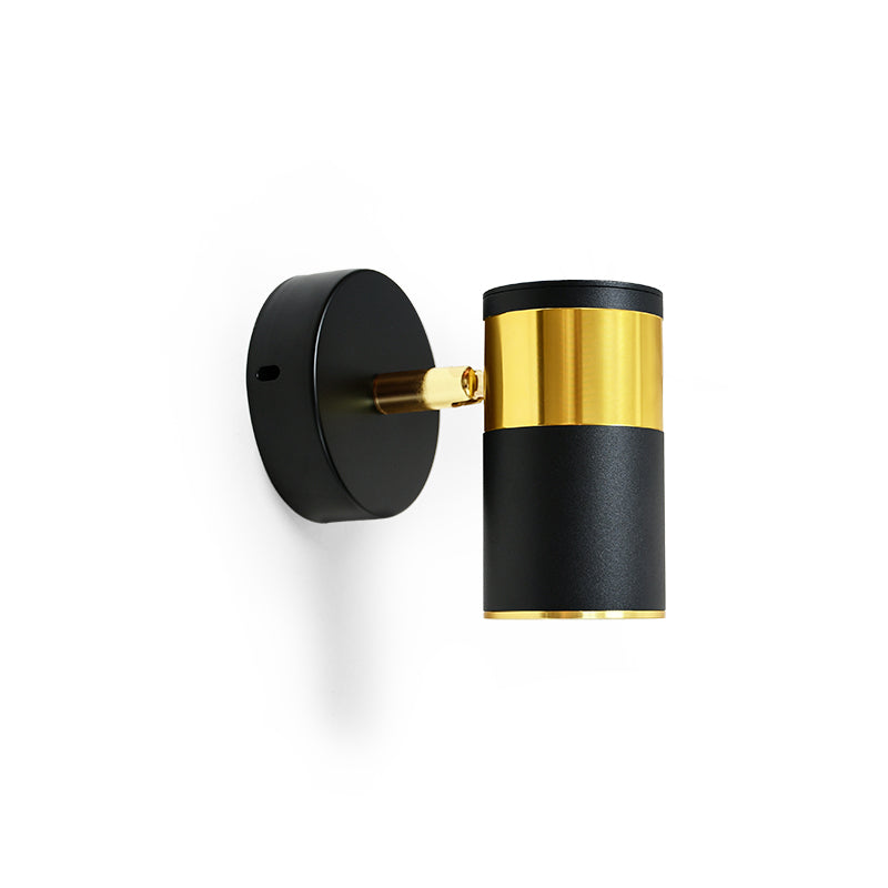 APLIQUE 1 LUZ DORADO NEGRO PARED TECHO LH-3526