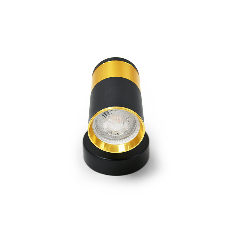APLIQUE 1 LUZ DORADO NEGRO PARED TECHO LH-3526