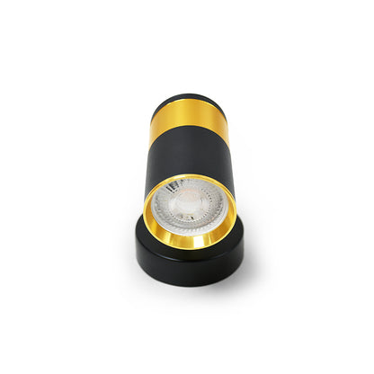 APLIQUE 1 LUZ DORADO NEGRO PARED TECHO LH-3526