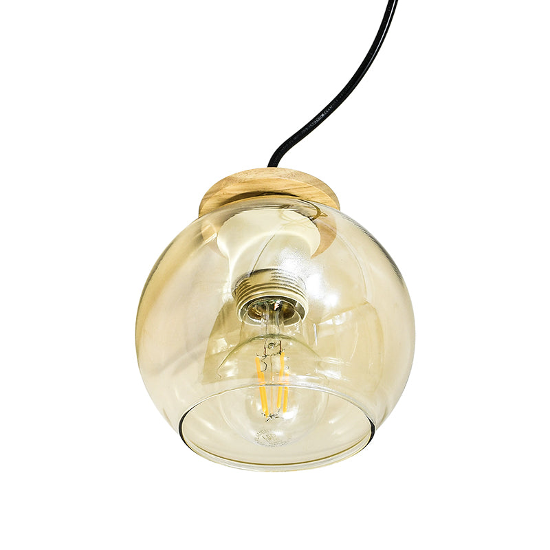 LAMPARA COLGAR TIPO GLOBO DE VIDRIO LH-3852