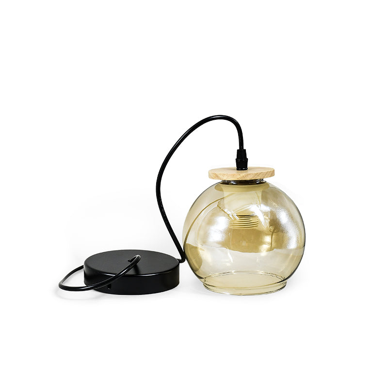 LAMPARA COLGAR TIPO GLOBO DE VIDRIO LH-3852