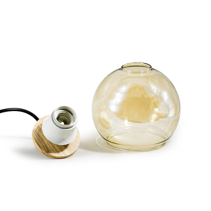 LAMPARA COLGAR TIPO GLOBO DE VIDRIO LH-3852
