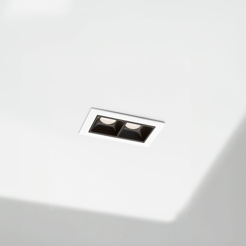 LUMINARIA DE EMBUTIR 2 LUCES 7.5X4.5CM LH-3522
