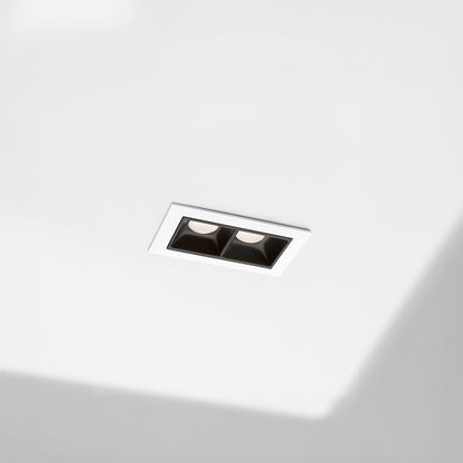 LUMINARIA DE EMBUTIR 2 LUCES 7.5X4.5CM LH-3522