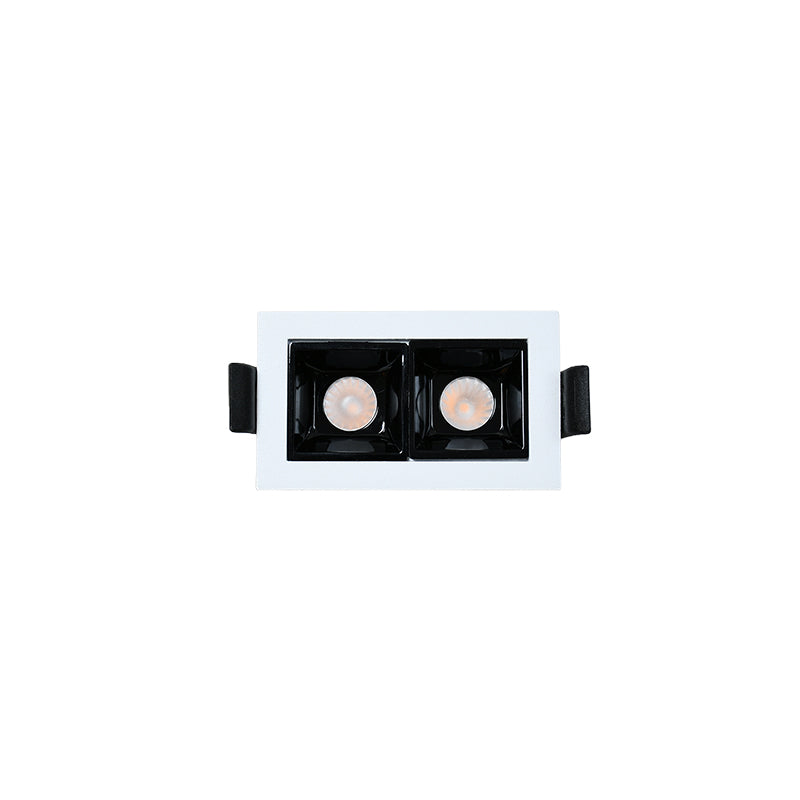 LUMINARIA DE EMBUTIR 2 LUCES 7.5X4.5CM LH-3522