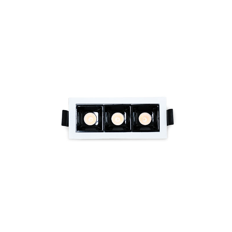 LUMINARIA DE EMBUTIR 3 LUCES 10X4.5CM LH-3523