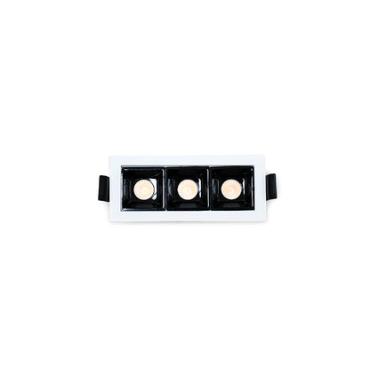 LUMINARIA DE EMBUTIR 3 LUCES 10X4.5CM LH-3523