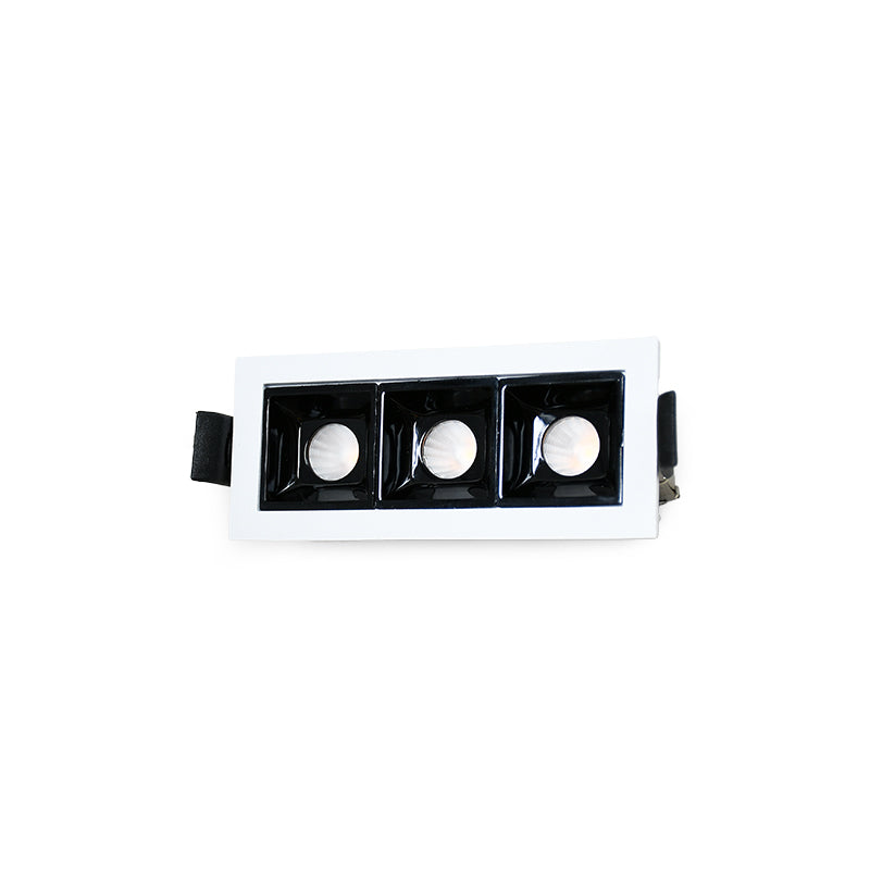 LUMINARIA DE EMBUTIR 3 LUCES 10X4.5CM LH-3523