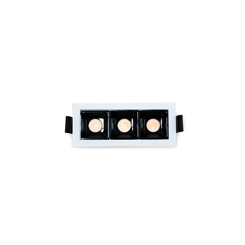 LUMINARIA DE EMBUTIR 3 LUCES 10X4.5CM LH-3523