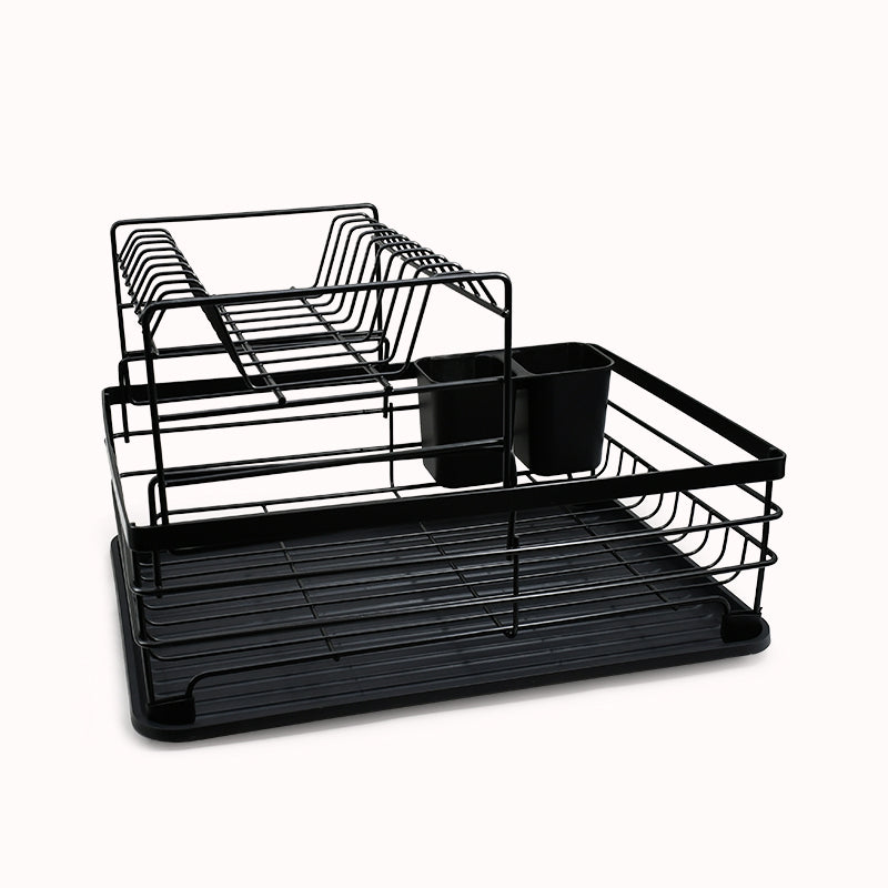 ESCURRIDOR PARA PLATOS NEGRO DOBLE LH-3684