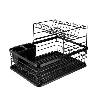 ESCURRIDOR PARA PLATOS NEGRO DOBLE LH-3684