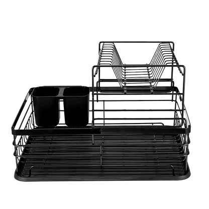 ESCURRIDOR PARA PLATOS NEGRO DOBLE LH-3684