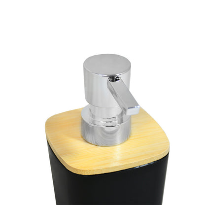 SET DE BAÑO 6PZ NEGRO PREMIUM LH-3651