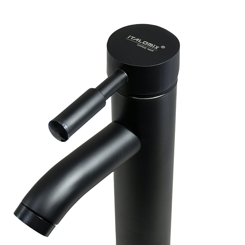 CANILLA NEGRA MONOCOMANDO 23CM ITALOMIX LH-3255