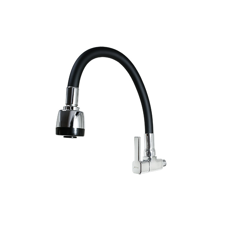 GRIFO FLEXIBLE NEGRO DE  PARED ITALOMIX LH-3310