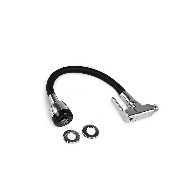 GRIFO FLEXIBLE NEGRO DE  PARED ITALOMIX LH-3310