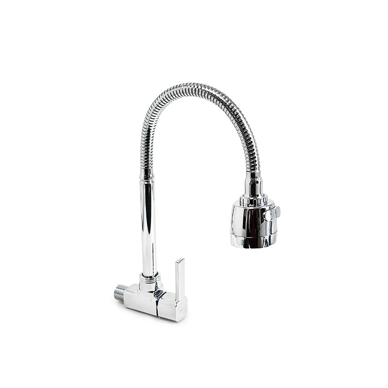 GRIFO FLEXIBLE CROMADO DE  PARED ITALOMIX LH-3309