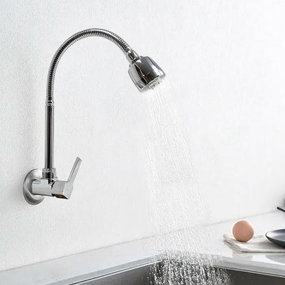 GRIFO FLEXIBLE CROMADO DE  PARED ITALOMIX LH-3309