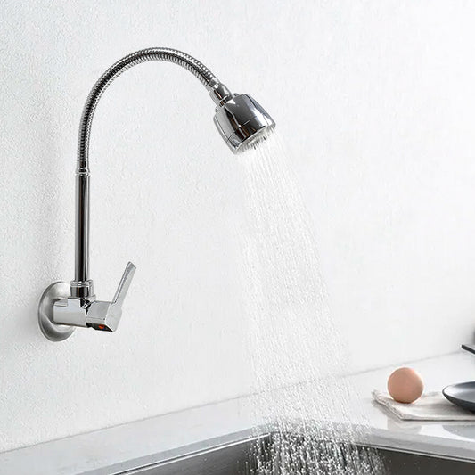 GRIFO FLEXIBLE CROMADO DE  PARED ITALOMIX LH-3309