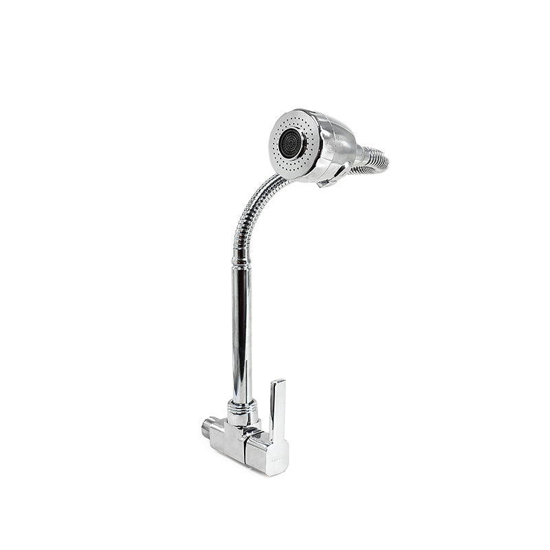 GRIFO FLEXIBLE CROMADO DE  PARED ITALOMIX LH-3309