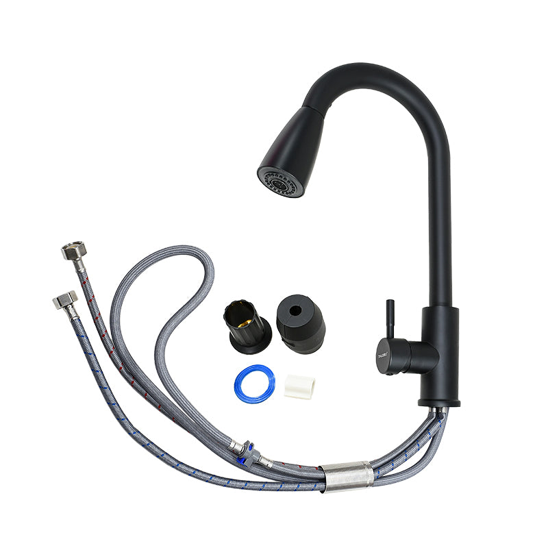 GRIFO NEGRO ALTO CON EXTENSION ITALOMIX LH-3313