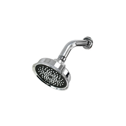 ROSETA REDONDA 10CM NEGRA CROMADA P/DUCHA LH-3300