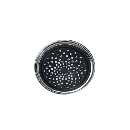 ROSETA REDONDA 10CM NEGRA CROMADA P/DUCHA LH-3300