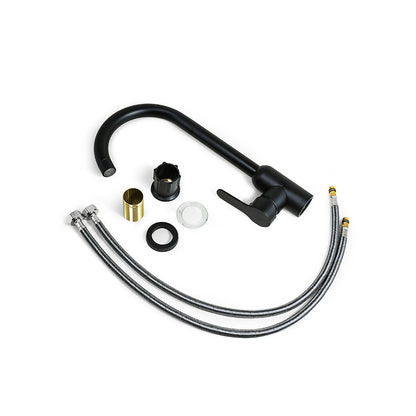 GRIFO NEGRO METALICO ALTO MESADA ITALOMIX LH-3317