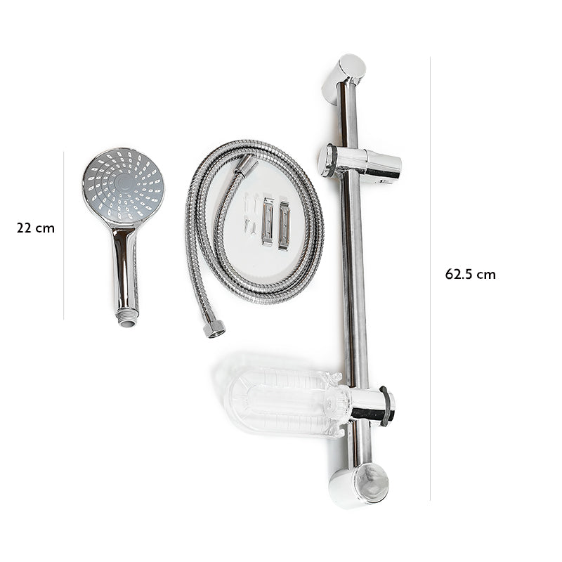 BARRAL DE DUCHA CON DUCHERO PUNTOS BLANCOS LH-3289