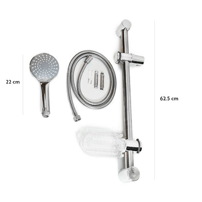 BARRAL DE DUCHA CON DUCHERO PUNTOS BLANCOS LH-3289
