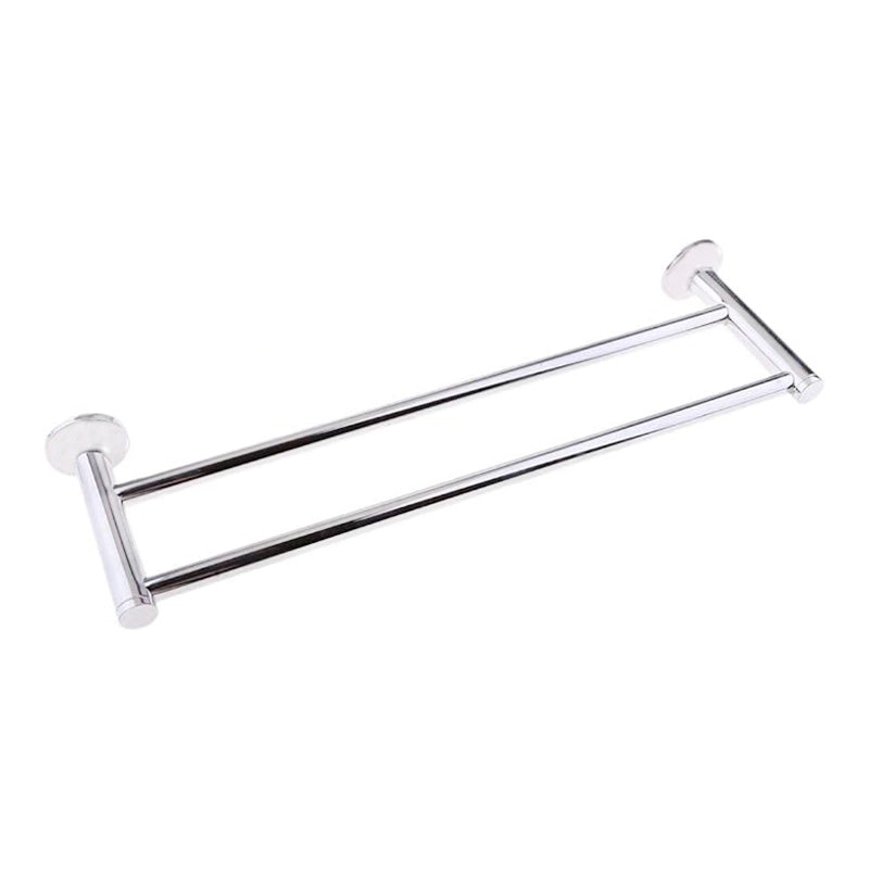 TOALLERO DOBLE CROMADO 57CM PARA BANO LH-3282