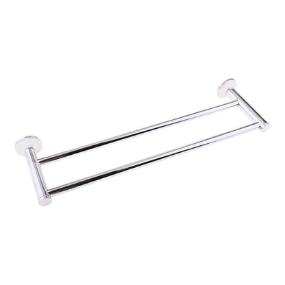 TOALLERO DOBLE CROMADO 57CM PARA BANO LH-3282