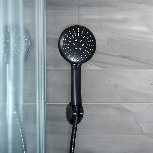 DUCHA DE BANO NEGRA C/PUNTO BLANCO BLISTERS LH3277