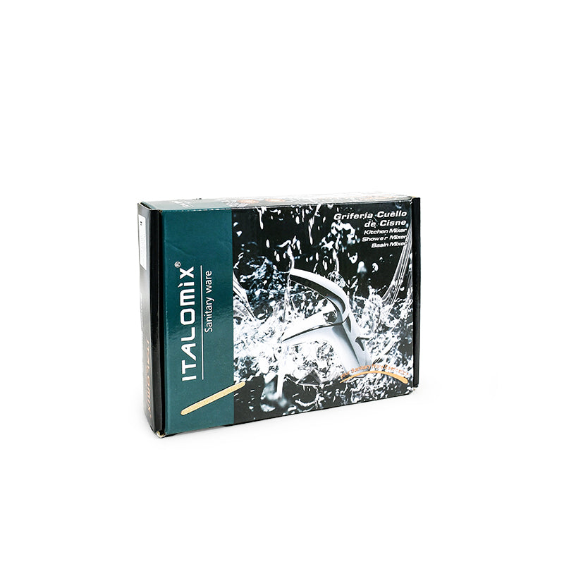 CANILLA NEGRA 18CM TUBULAR ITALOMIX LH-3324