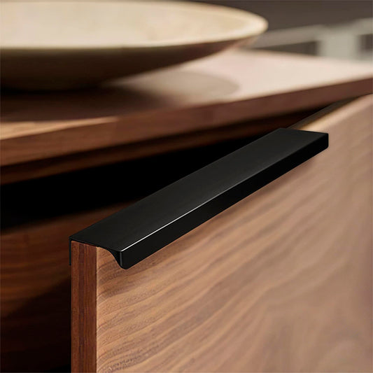 TIRADOR OCULTO 12CM NEGRO MATE P/MUEBLES LH-3879