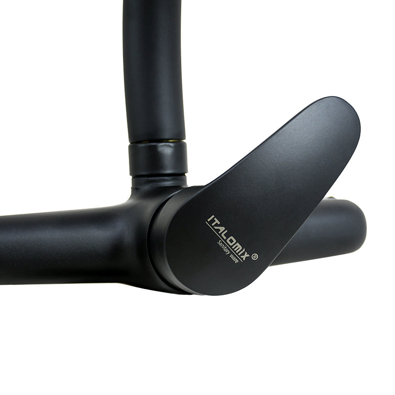 GRIFO MONOCOMANDO 20CM NEGRO PARED ITALOMIX LH3257