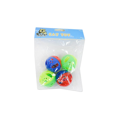 PELOTA PLASTICA CON SONAJERO PARA MASCOTA LH-3347