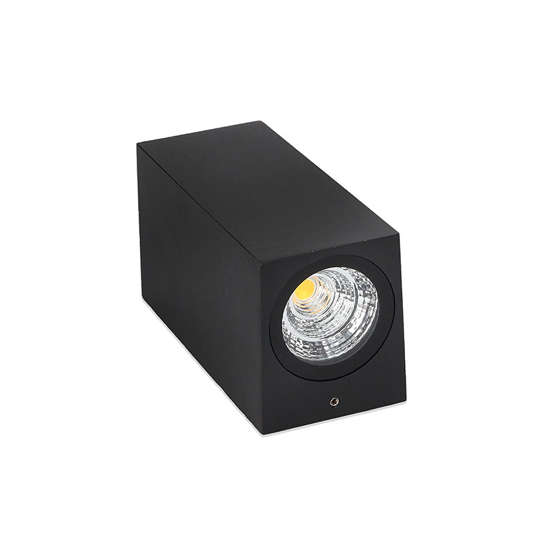 APLIQUE 6W LED RECTANGULAR DOS LUCES NEGRO LH-3465