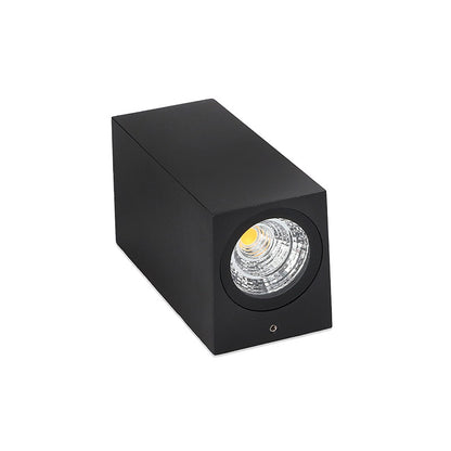 APLIQUE 6W LED RECTANGULAR DOS LUCES NEGRO LH-3465