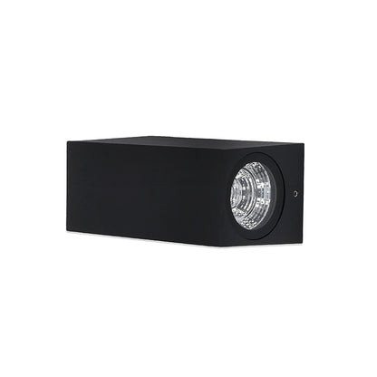 APLIQUE 6W LED RECTANGULAR DOS LUCES NEGRO LH-3465