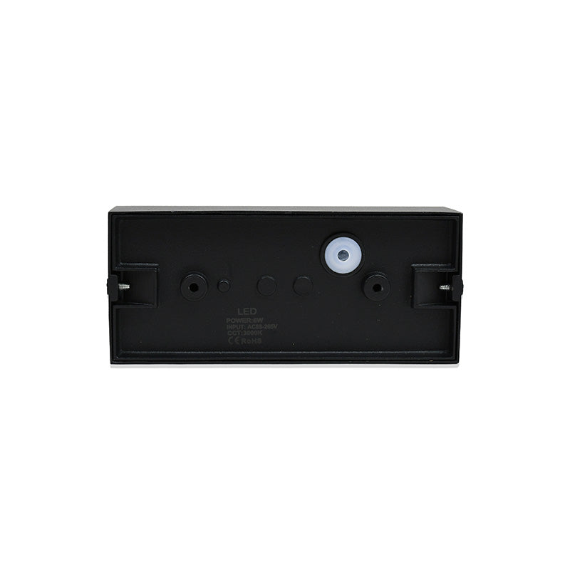 APLIQUE 6W LED CIRCULAR DOS LUCES NEGRO LH-3463