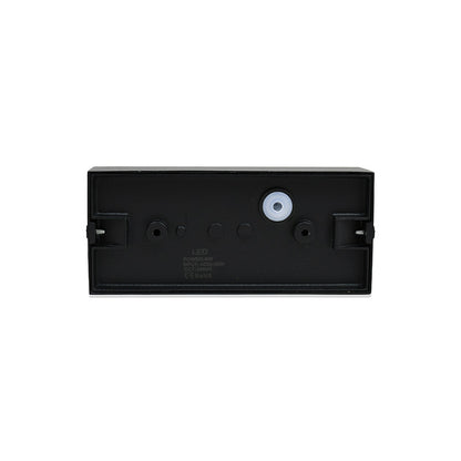 APLIQUE 6W LED CIRCULAR DOS LUCES NEGRO LH-3463