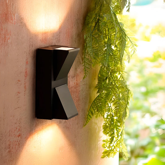 LUMINARIA TRIANGULAR NEGRA 6W DOBLE LUZ LH-3480
