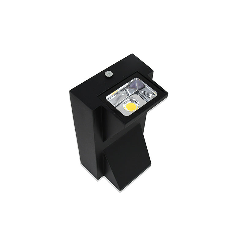 LUMINARIA TRIANGULAR NEGRA 6W DOBLE LUZ LH-3480