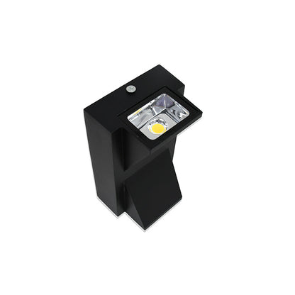 LUMINARIA TRIANGULAR NEGRA 6W DOBLE LUZ LH-3480
