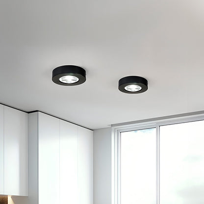 LUMINARIA REDONDA NEGRA 5W 7.4X1.5 CM LH-3485