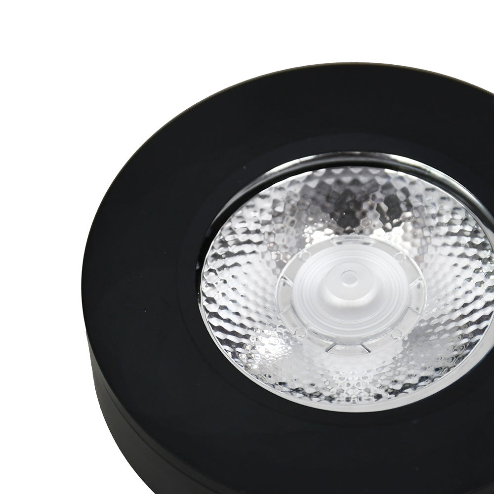 LUMINARIA REDONDA NEGRA 5W 7.4X1.5 CM LH-3485