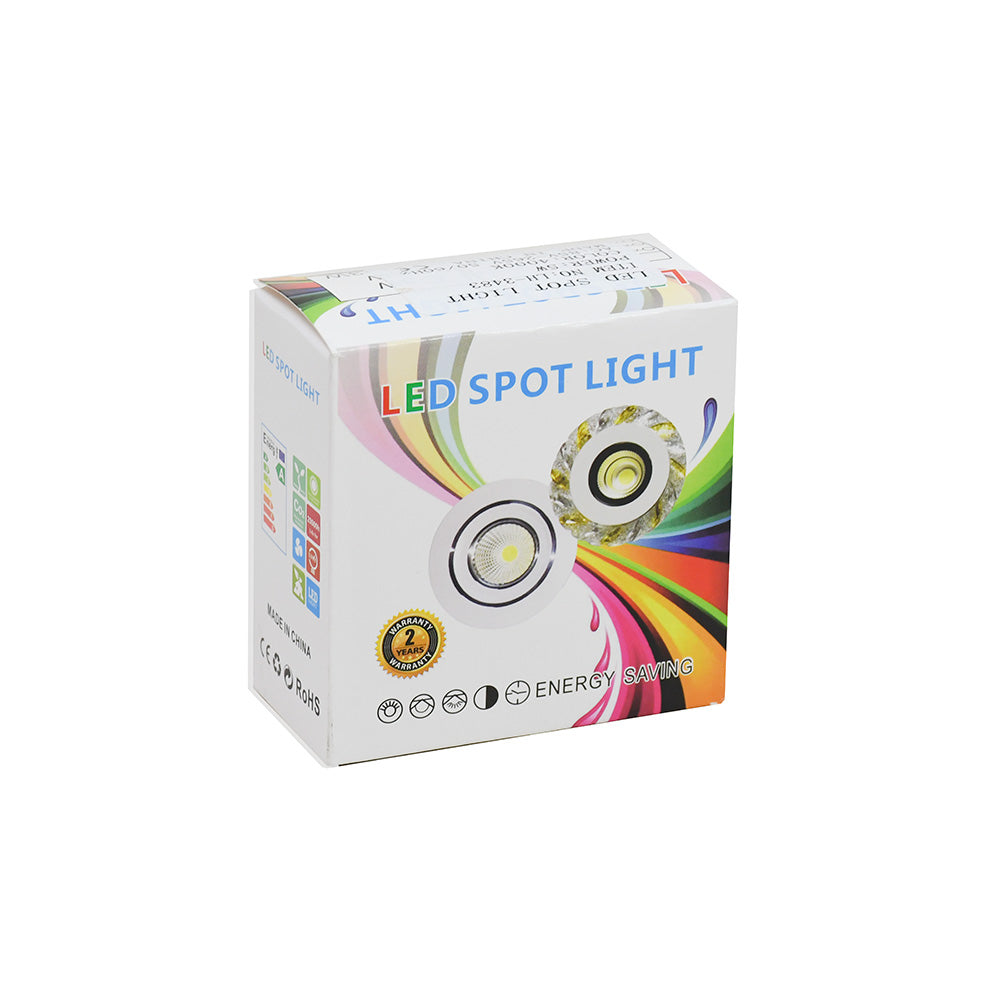 LUMINARIA REDONDA BLANCA 5W 7.4X1.5CM LH-3486